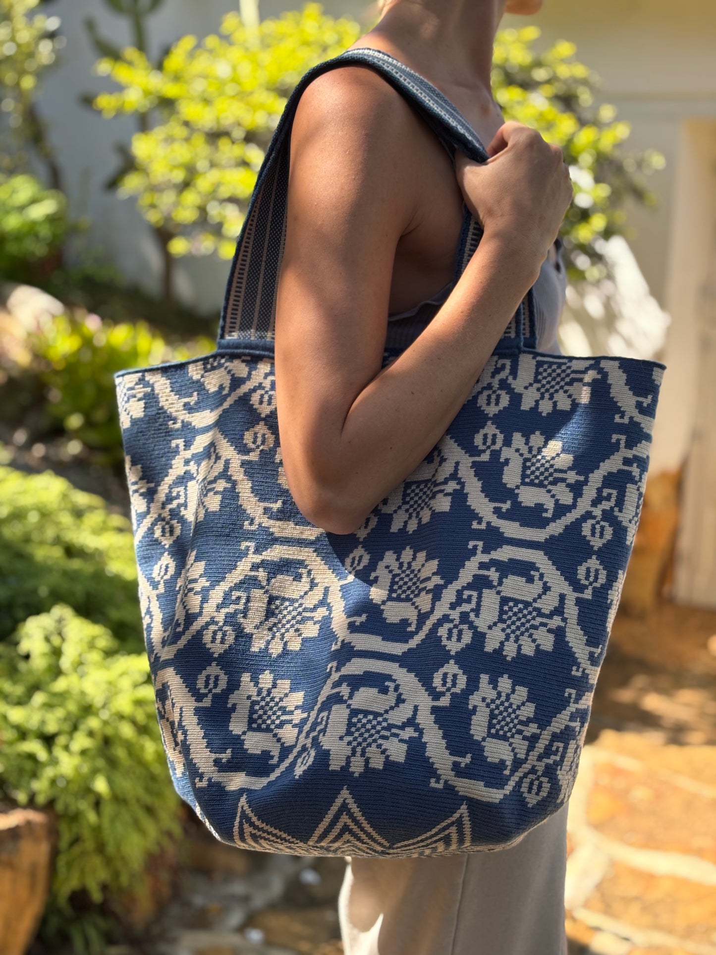 Cabo Oversized Tote -- Floral, Made-To-Order