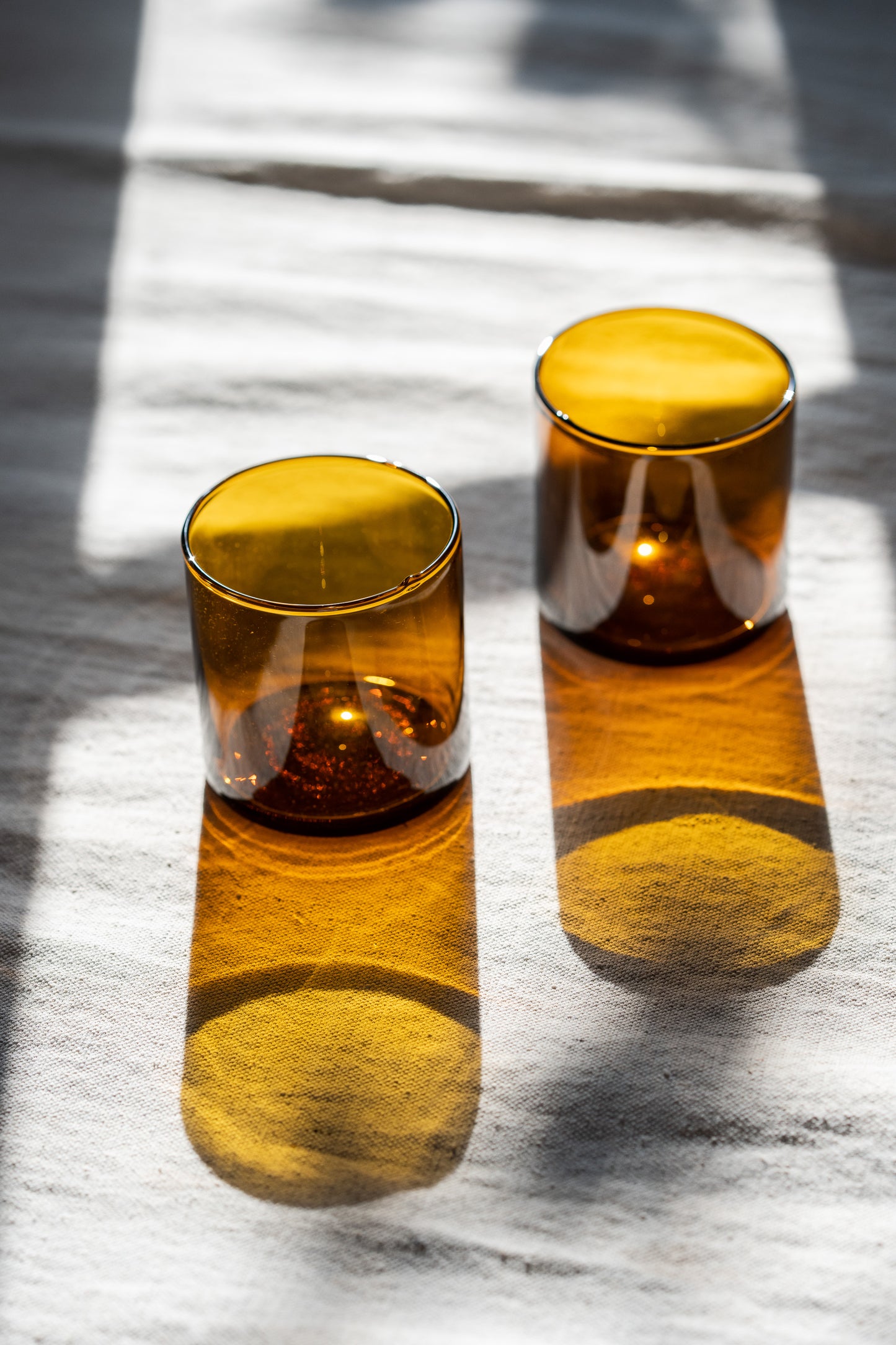 Amber Short Glasses - Set of 4