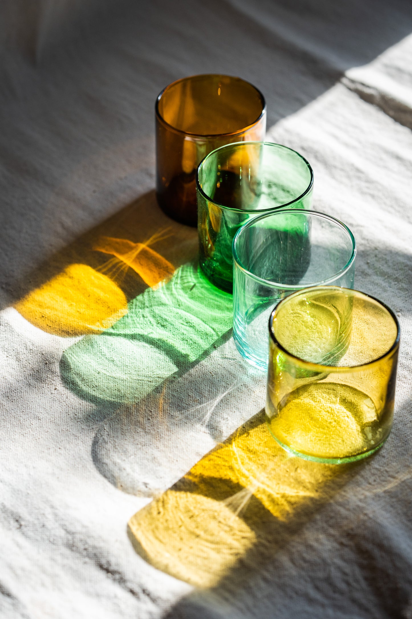 Amber Short Glasses - Set of 4
