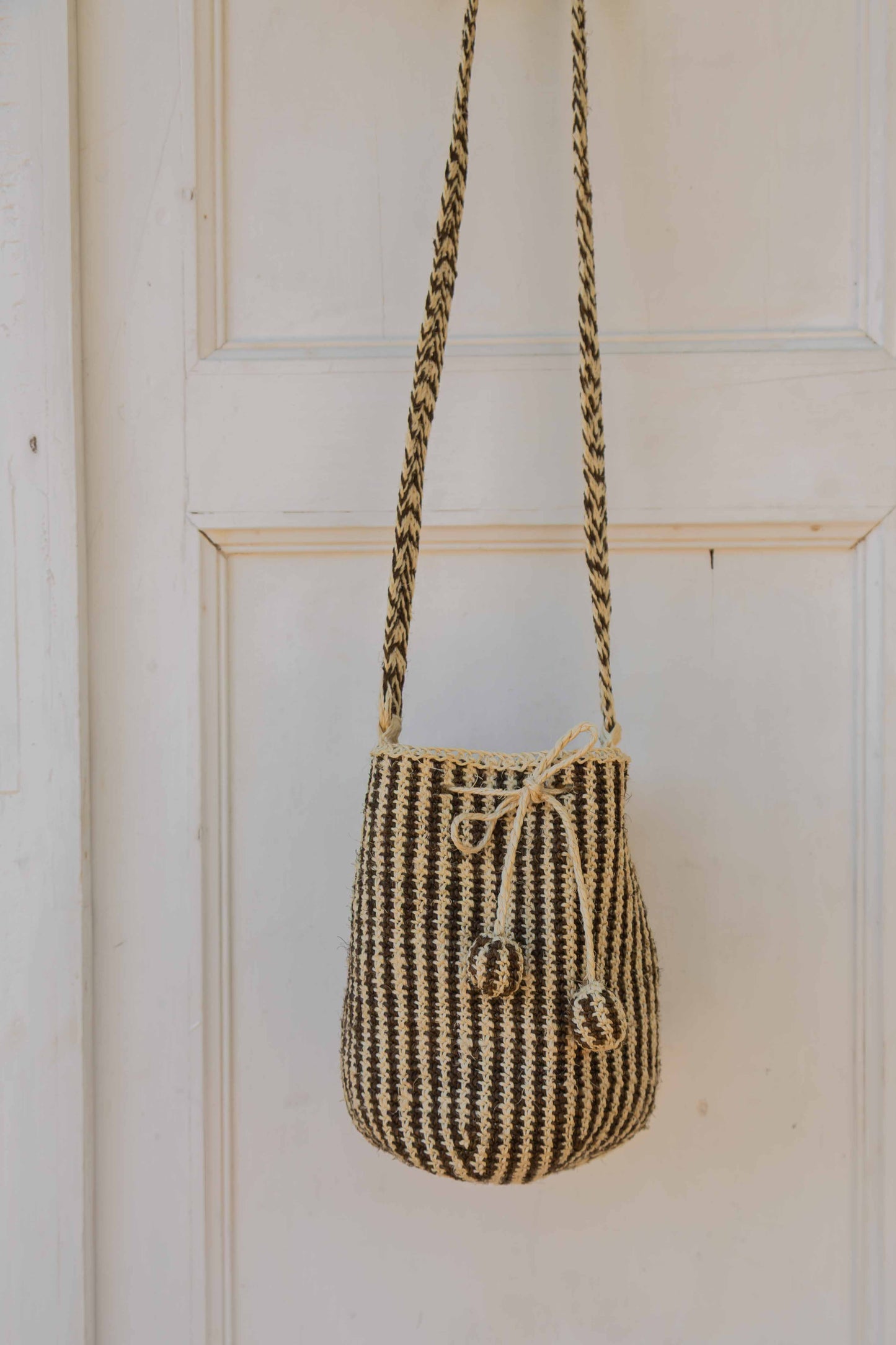 Striped Fique Mochila