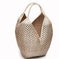 Handwoven oversized laundry basket