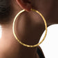 Oversized handmade hoop earrings
