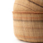 Handwoven stack of natural fiber baskets