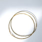 Lightweight handmade gold hoop earrings